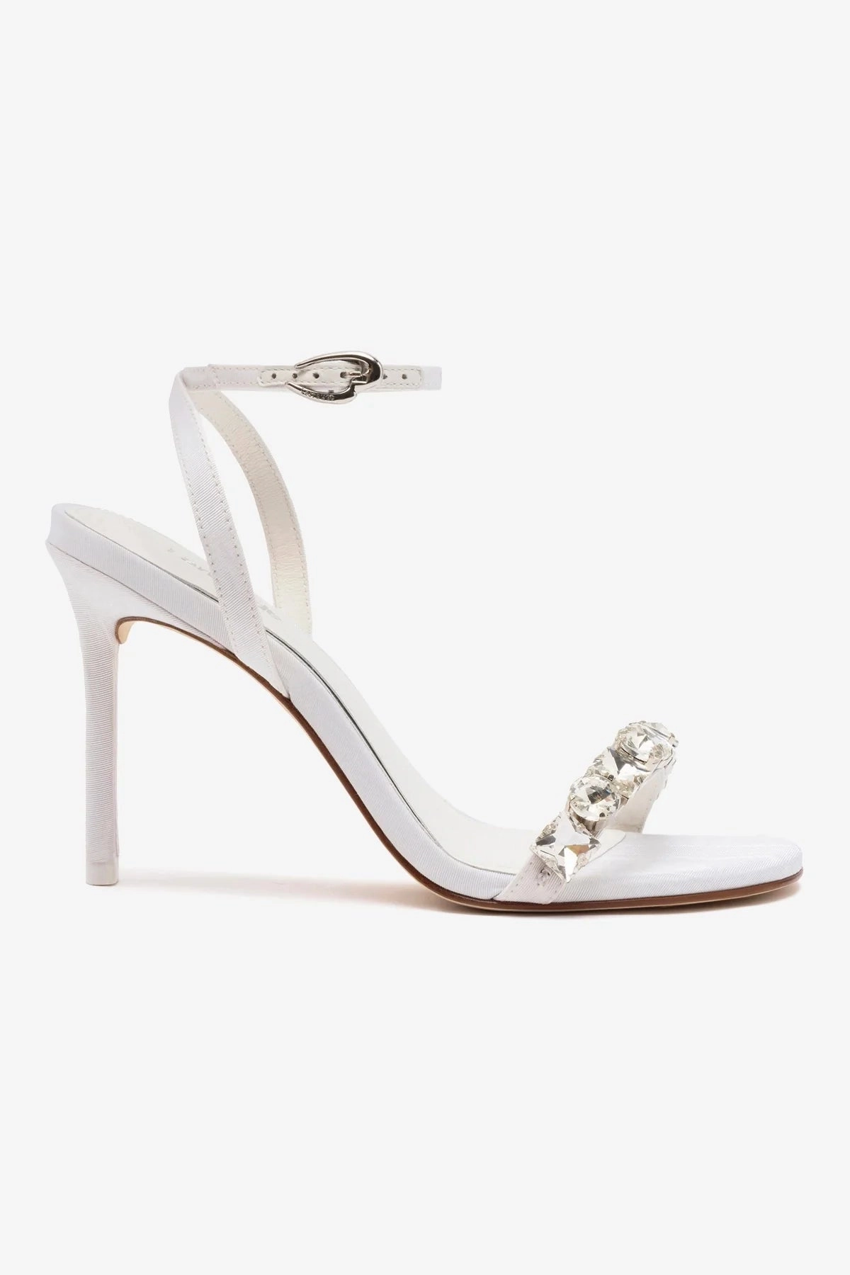 Sweat Resistant Standing Workers Fresh Drop Calypso Sandal In White Fabric
