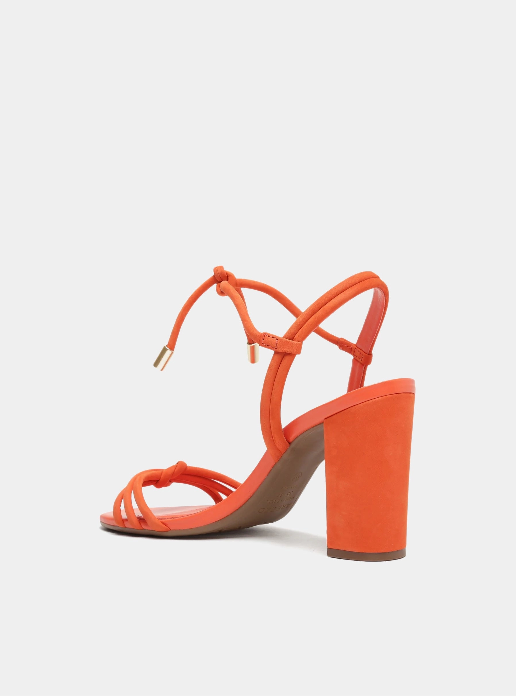 Multi Density Foam Layers Camila Leather Block Sandal