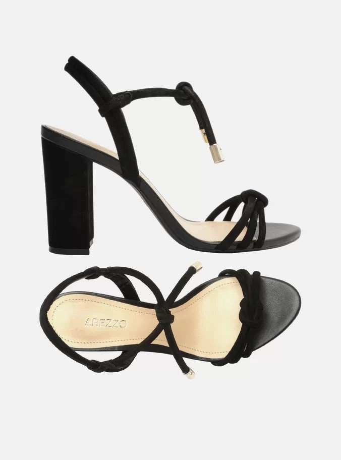 Elastic Straps Light Motion Camila Leather Block Sandal