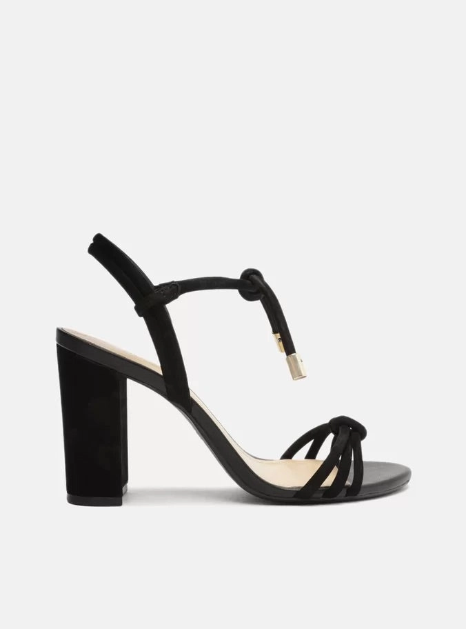 Camila Leather Block Sandal All Day Wear Comfort