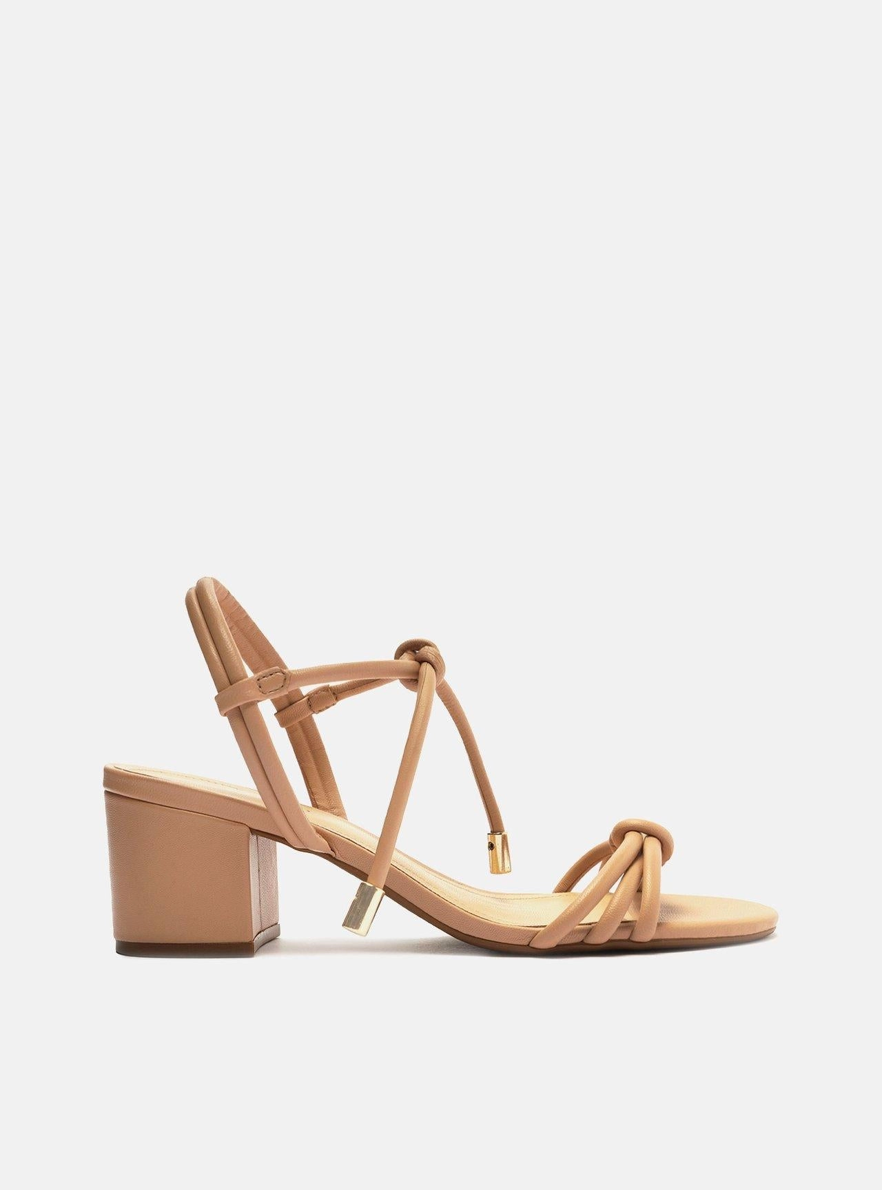 Camila Leather Block Sandal Enhanced Lateral Support