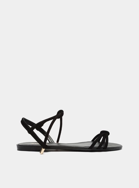 Camila Leather Flat Poolside Look