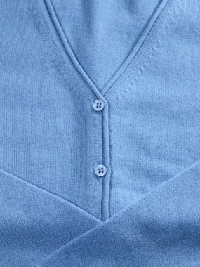 Fitted Tank TactileWeave CASHMERE VEE CARDIGAN