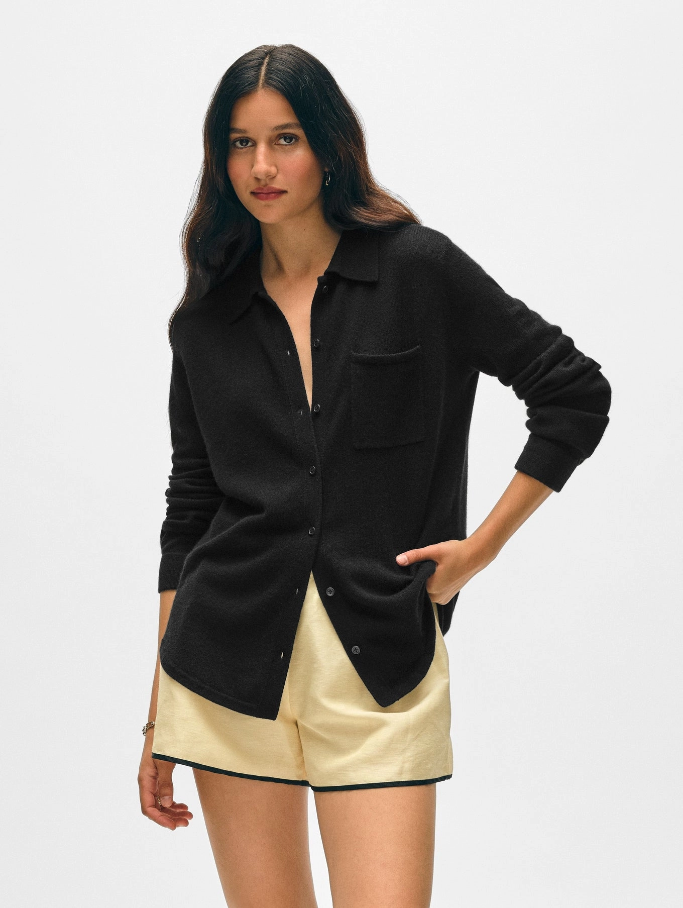 CASHMERE BUTTON SHIRT Ventilated Back Panel