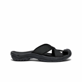 Neutral Color Women's Bali Slide Sandal  |  Black/Steel Grey