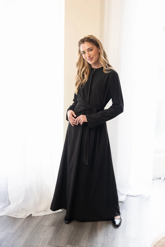 Eloise Noir Dress Tie-dye Versatile dress for layering