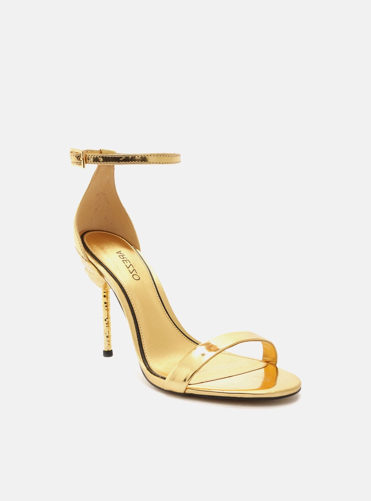 Reinforced Heel Support The Campaign Metallic Sandal