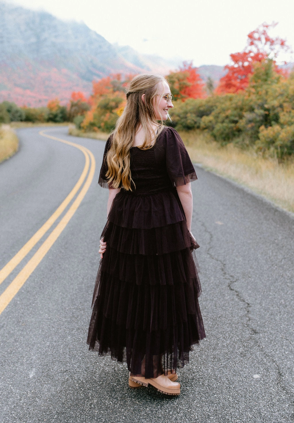 Playful printed gown Sharp Mood Celeste Dress