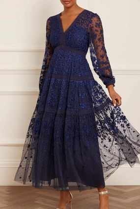 Celestia Ribbon Ankle Gown Smile Glow A-Line