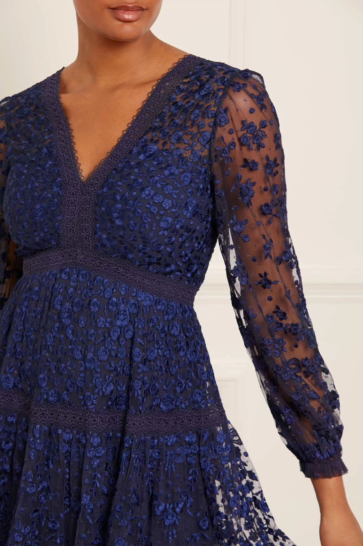 French Vibe Celestia Ribbon Ankle Gown