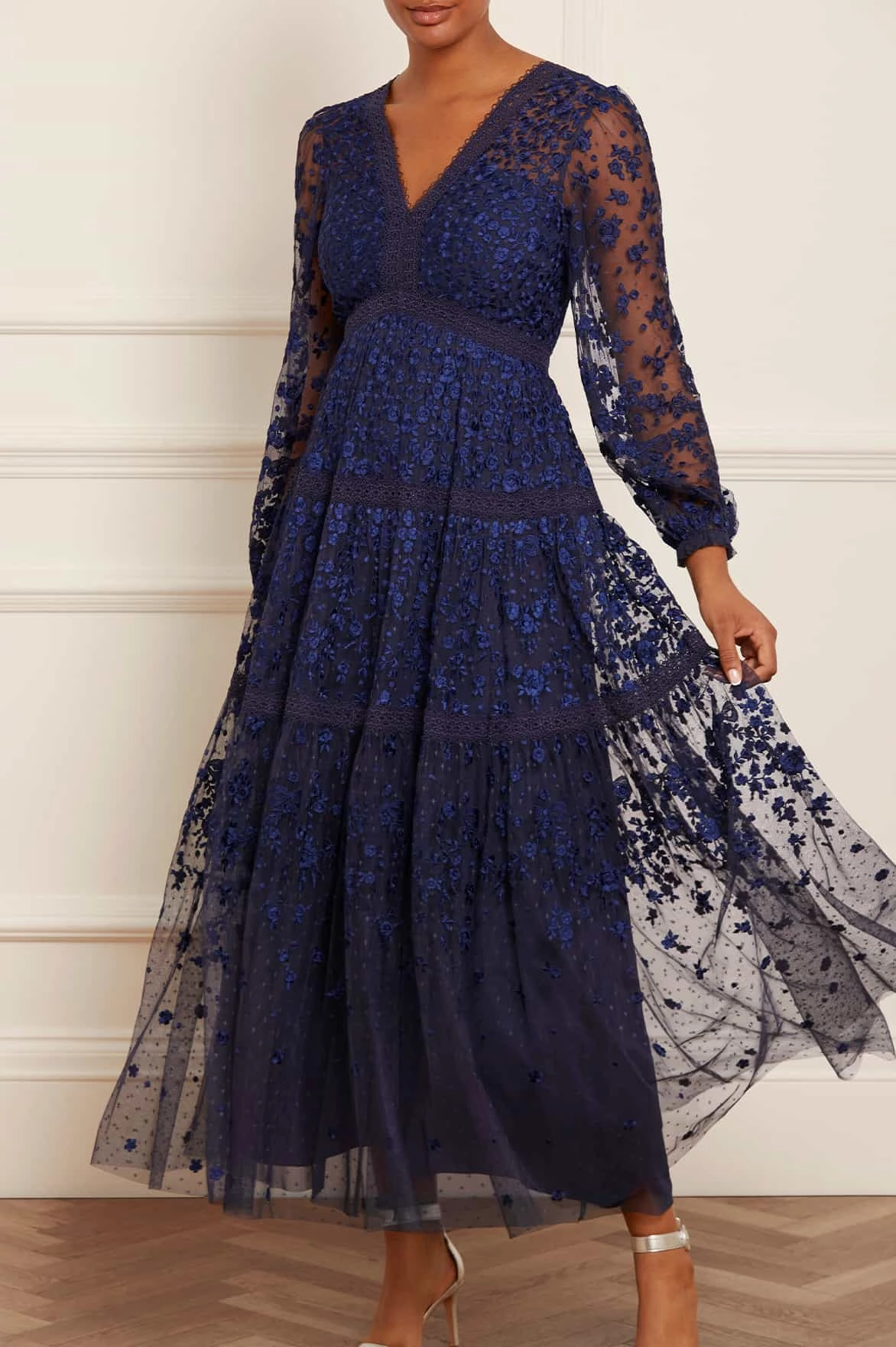 Celestia Ribbon Ankle Gown Smile Glow A-Line