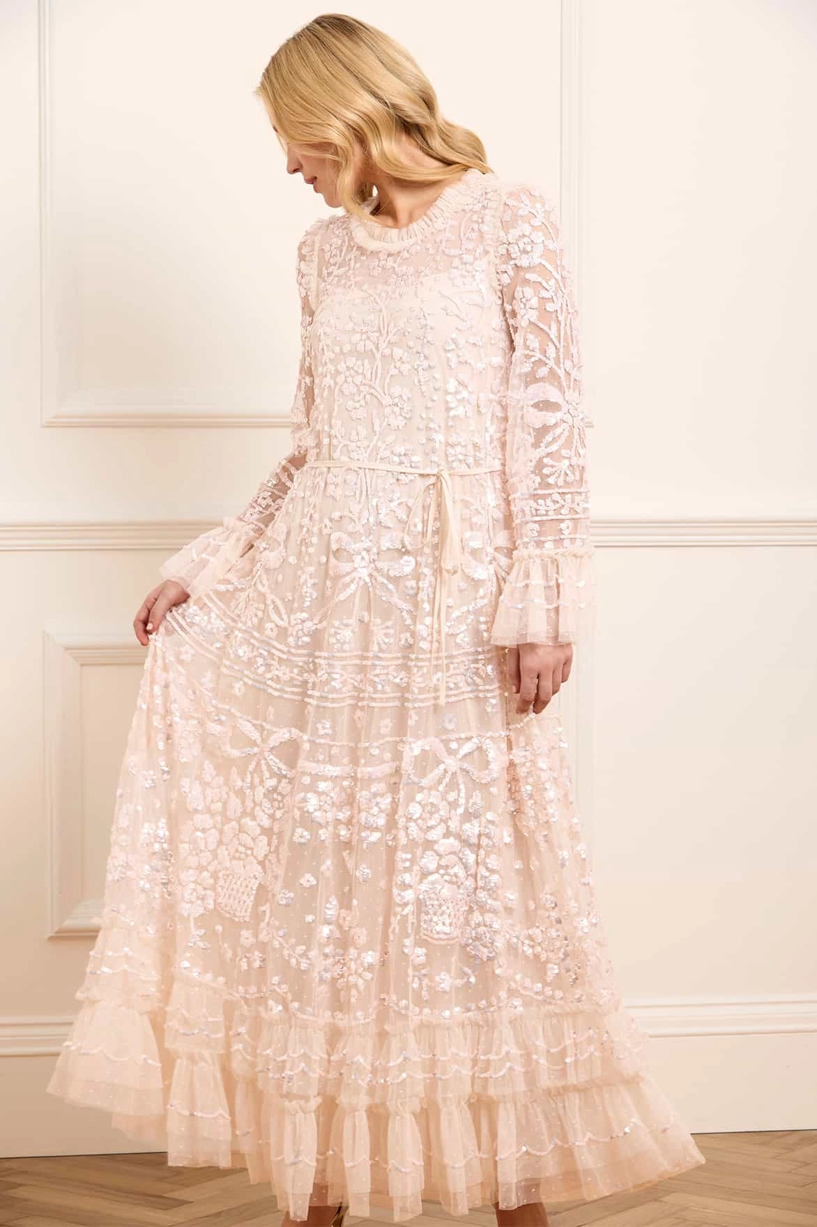 Calm Touch Cozy Tones Celia Long Sleeve Ankle Gown