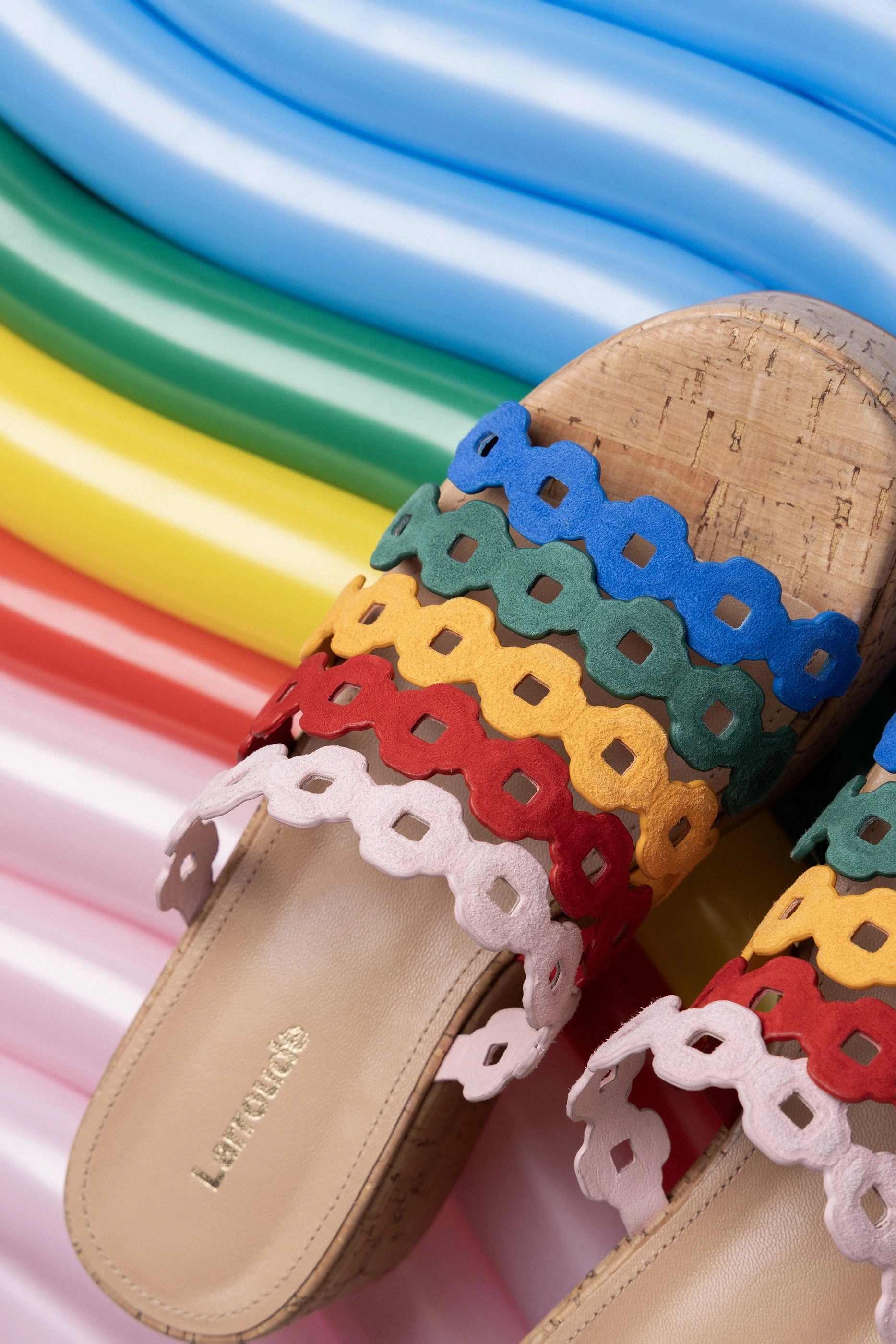 Comfortable Waterproof Traction Charli Mule In Multicolor Leather