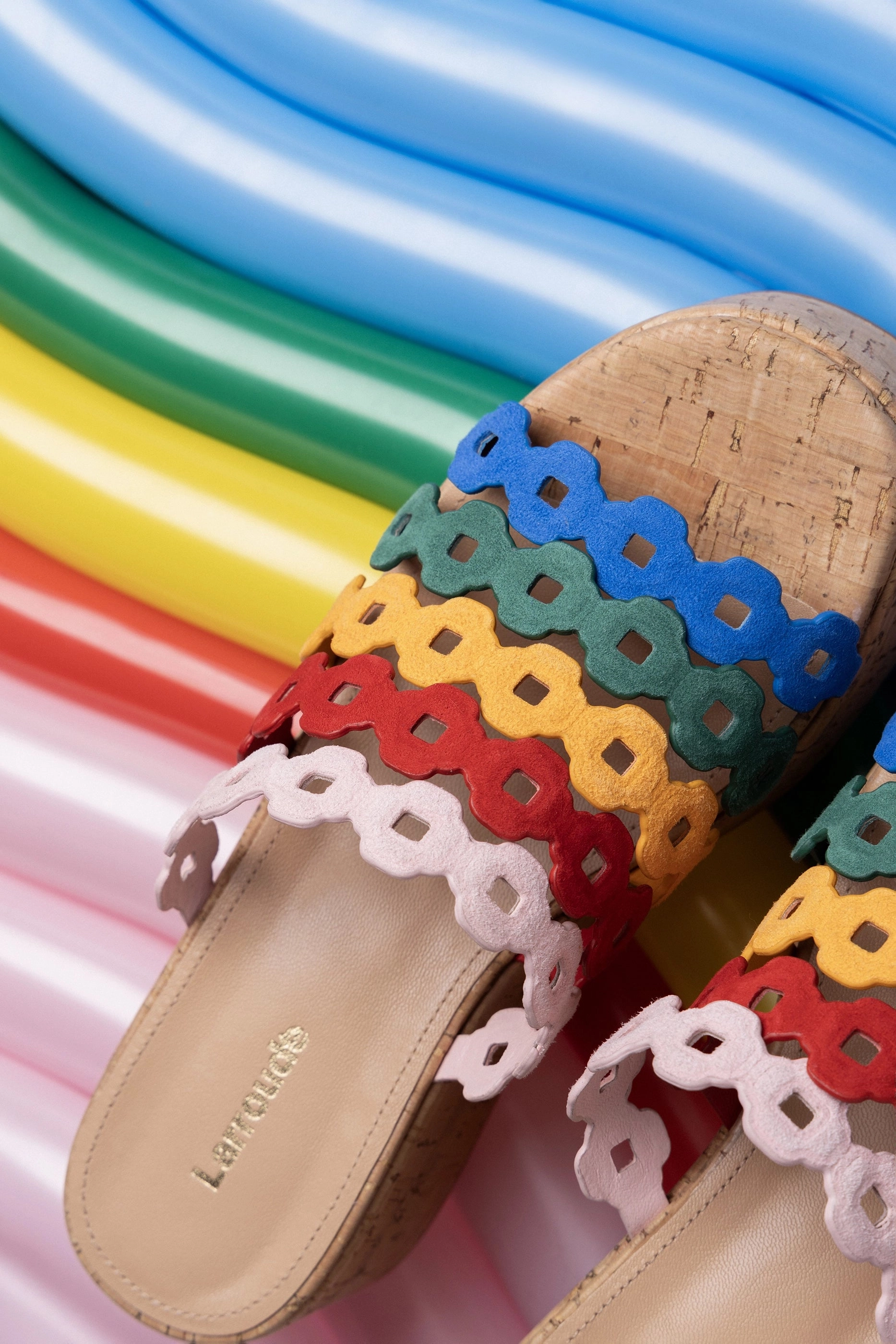 AI Path Charli Mule In Multicolor Leather