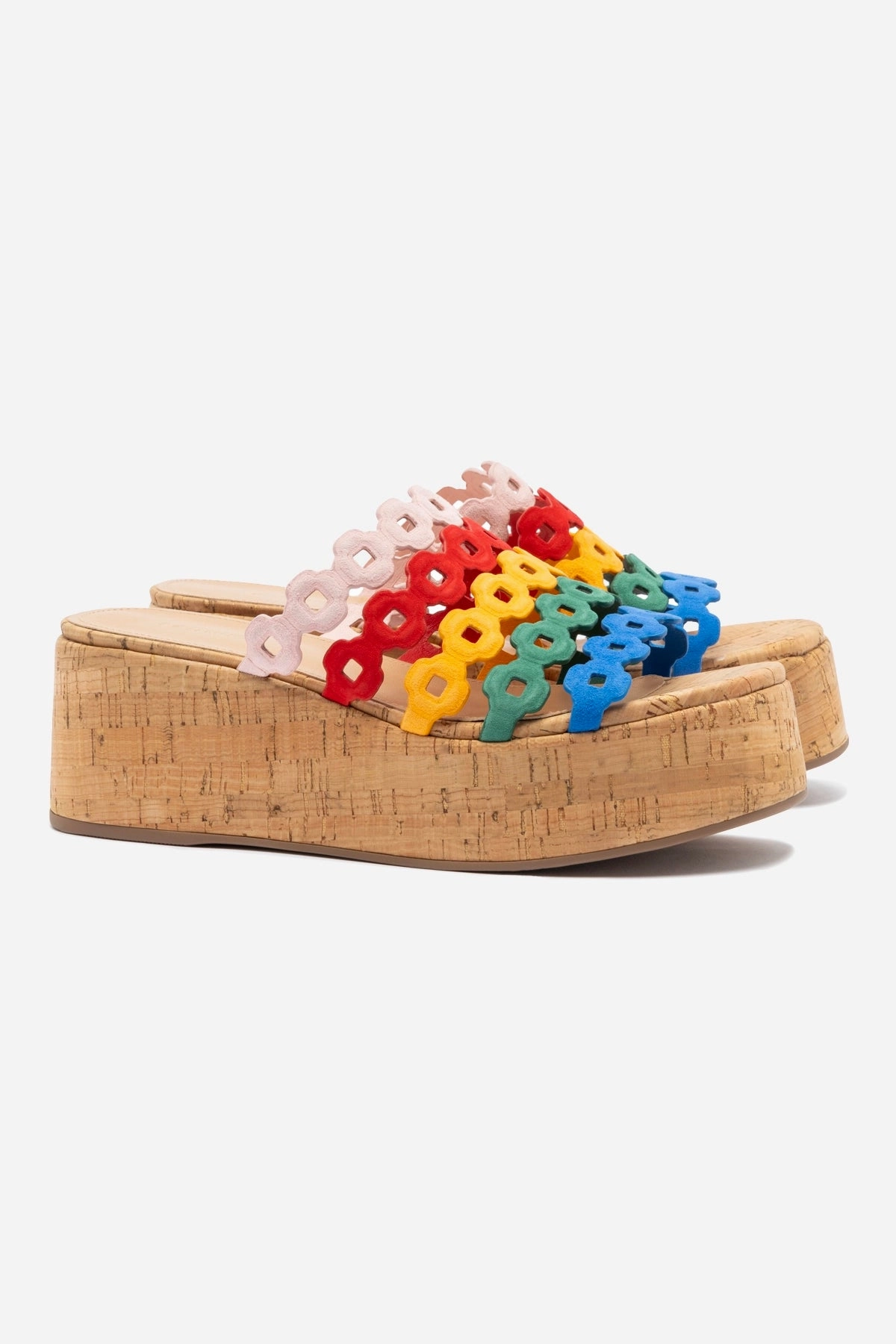 Surf Mode Year Trust Charli Mule In Multicolor Leather