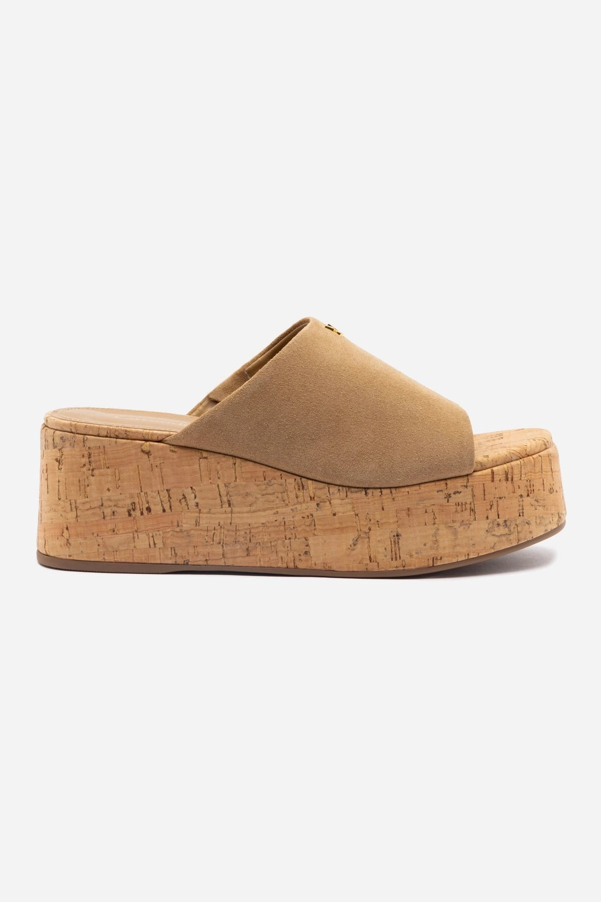 Casual Stretchable Material Charli Mule In Peanut Suede