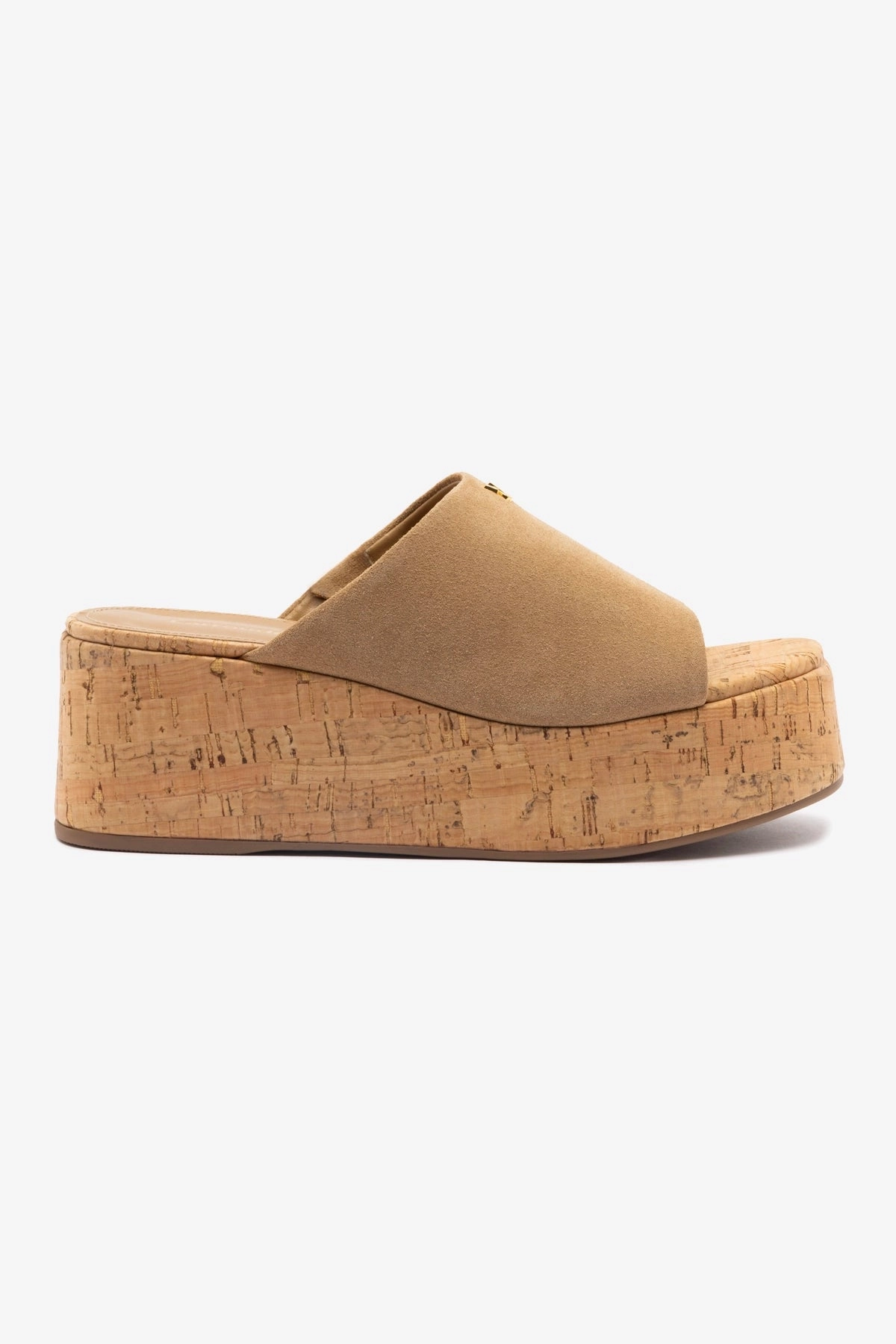 Charli Mule In Peanut Suede Durable Material Quick Motion