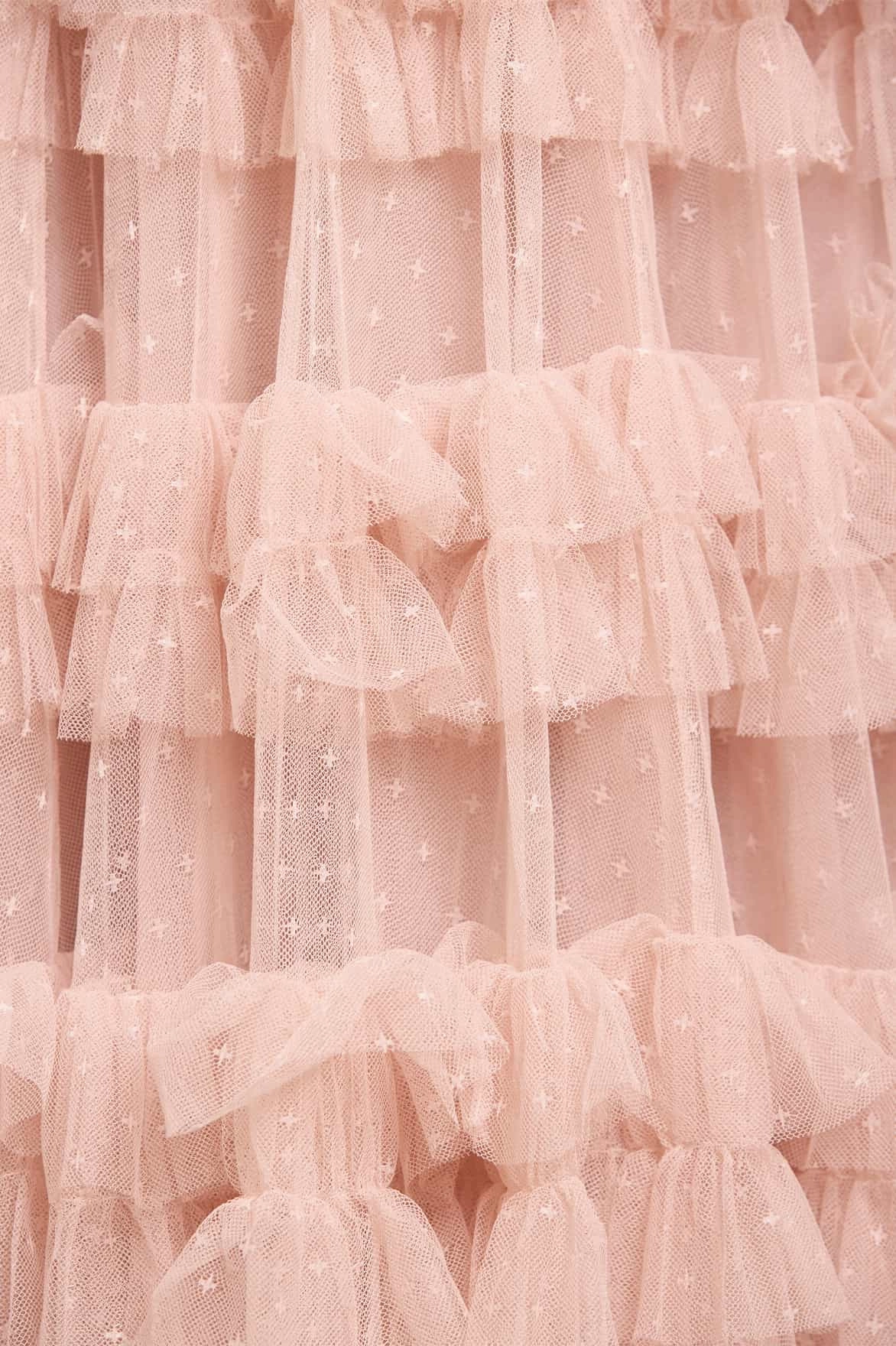 Soft Finish Lisette Ruffle One-Shoulder Gown