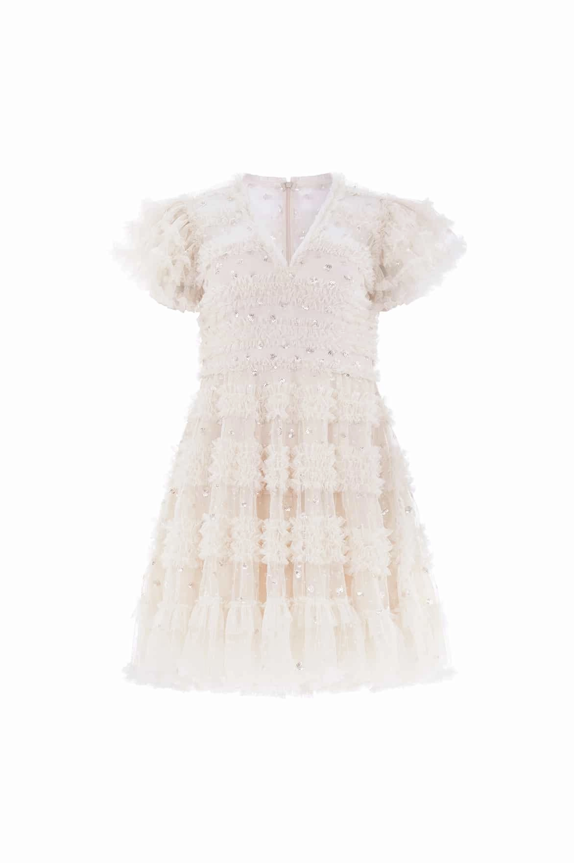 Date night Vivian V-Neck Micro Mini Dress