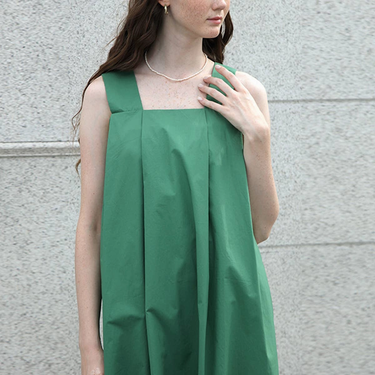 Bold Style Smile Feel COTTON FABRIC LOOSE SLIP DRESS_CWDSD4040