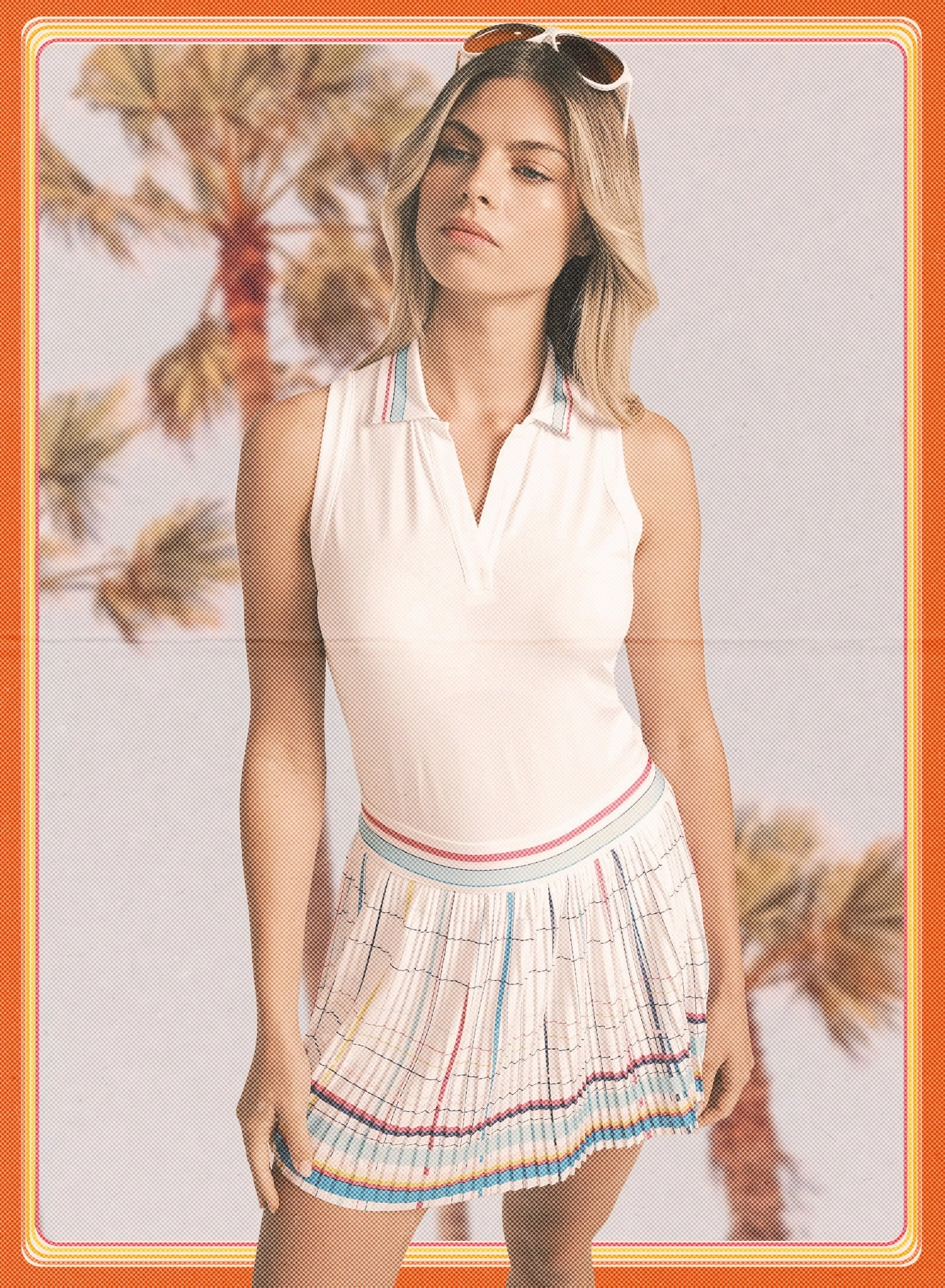 Chic Show Sleeveless Polo BondedSeamTechnology