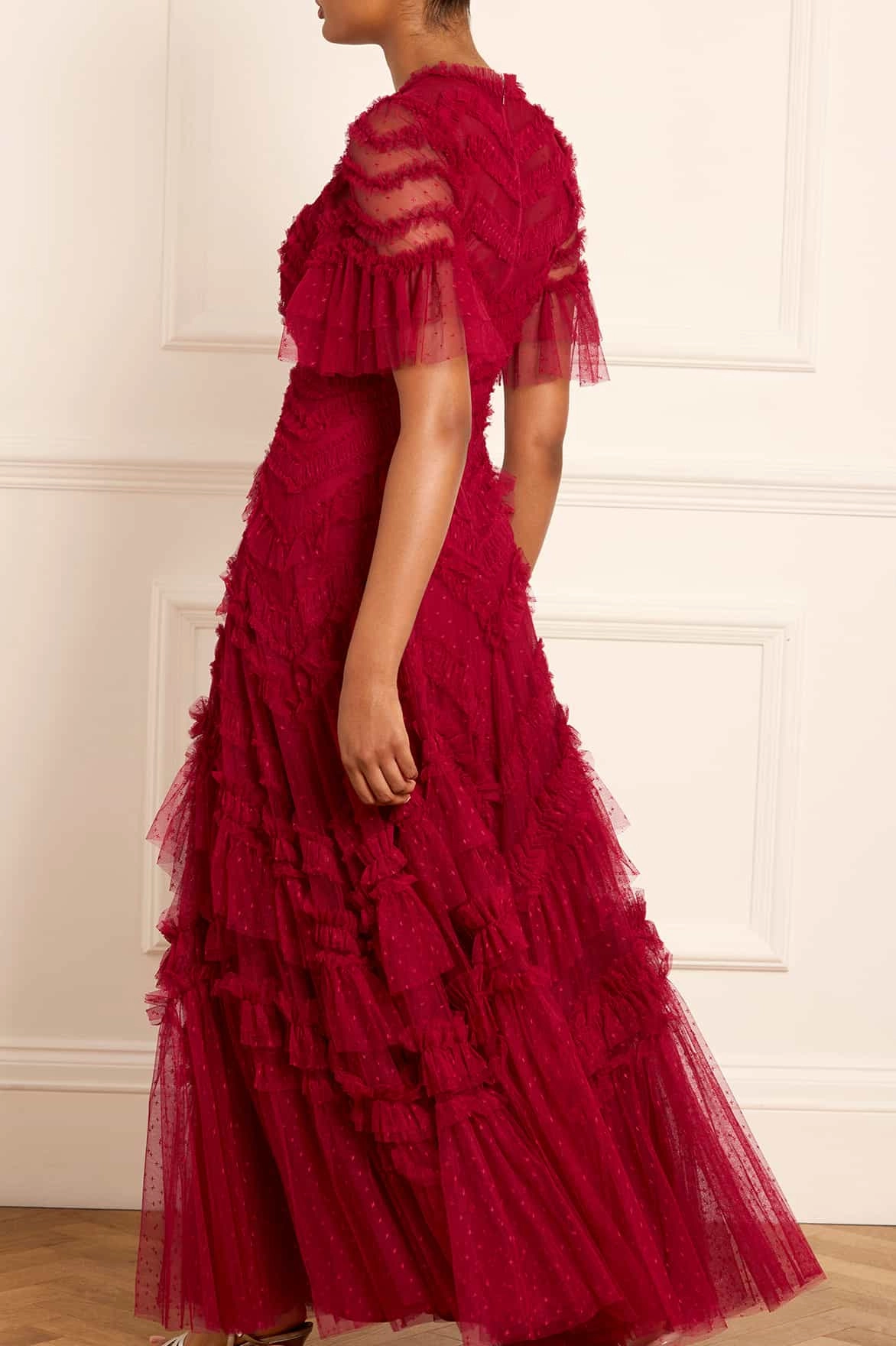 Polished and Elegant Grace Color Elia Short Sleeve Gown