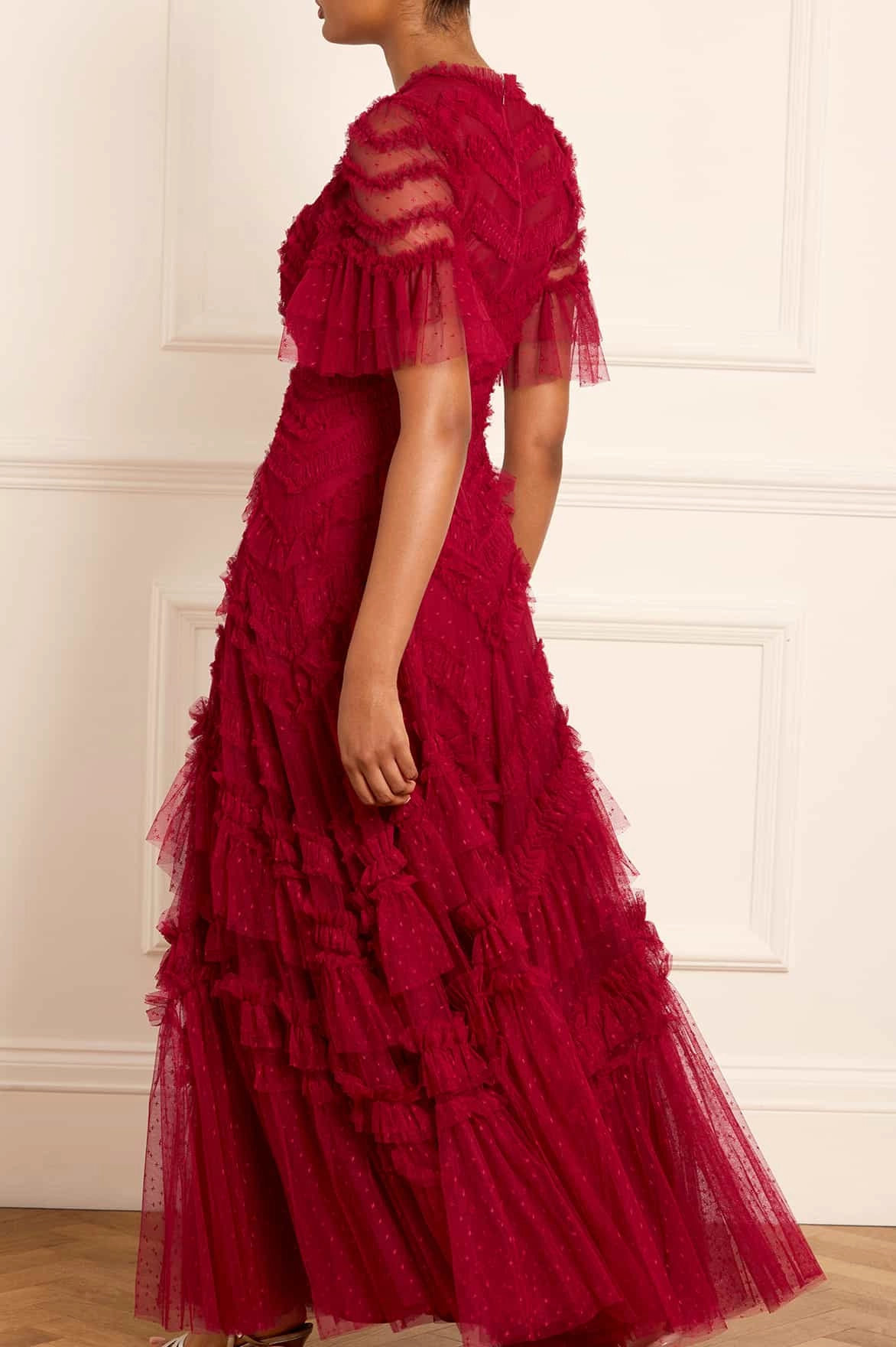 Trend Glow Recycled-Material Elia Short Sleeve Gown