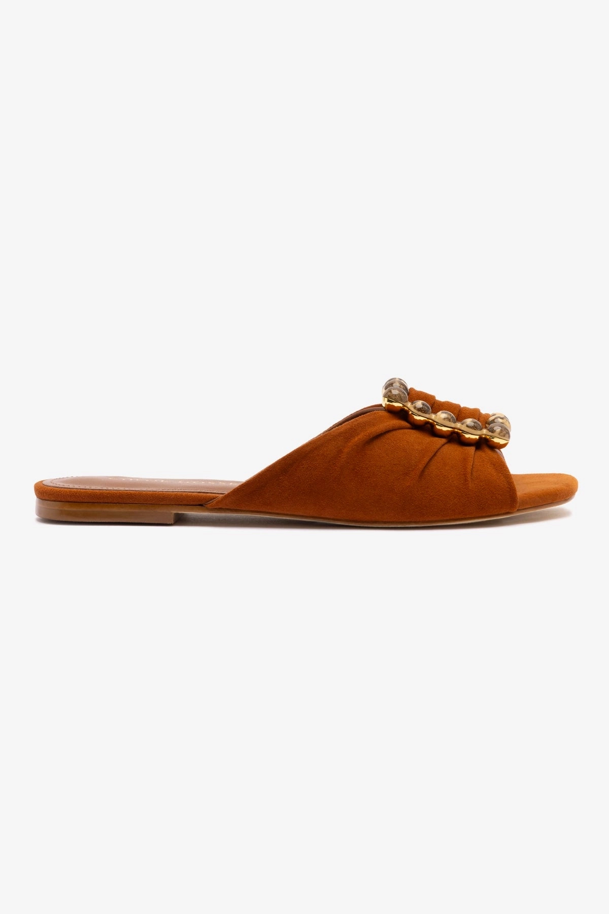 Moisture wicking River Cross Chloe Gosselin by Larroud Nova Flat In Chestnut Suede