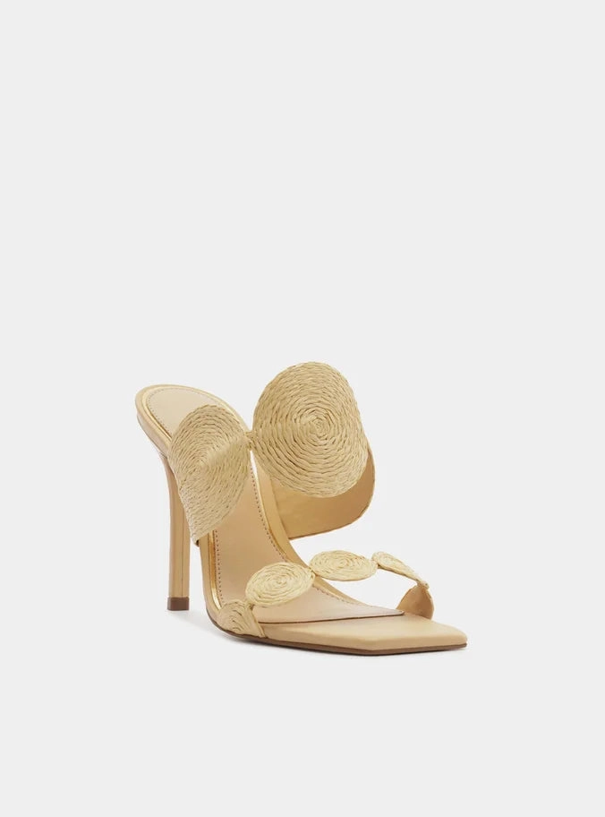 Carly  Stiletto Sandal simple design Cushioned Heel Pad