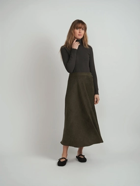 MiuMax olive Turtleneck WB5CM1752TE Fast fashion Crisp Edge