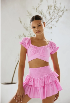 Contemporary Brand Blanco By Nature Ruffle Skirt