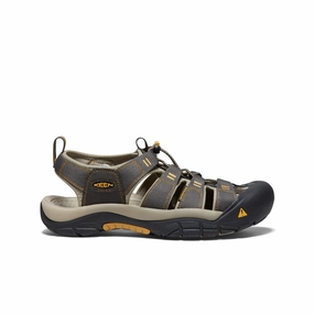 Men's Newport H2 Sandal  |  Raven/Aluminum Chunky Heel Ventilated Upper