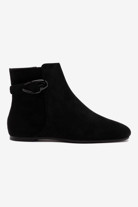 Enhanced grip Mini Verona Boot In Black Suede
