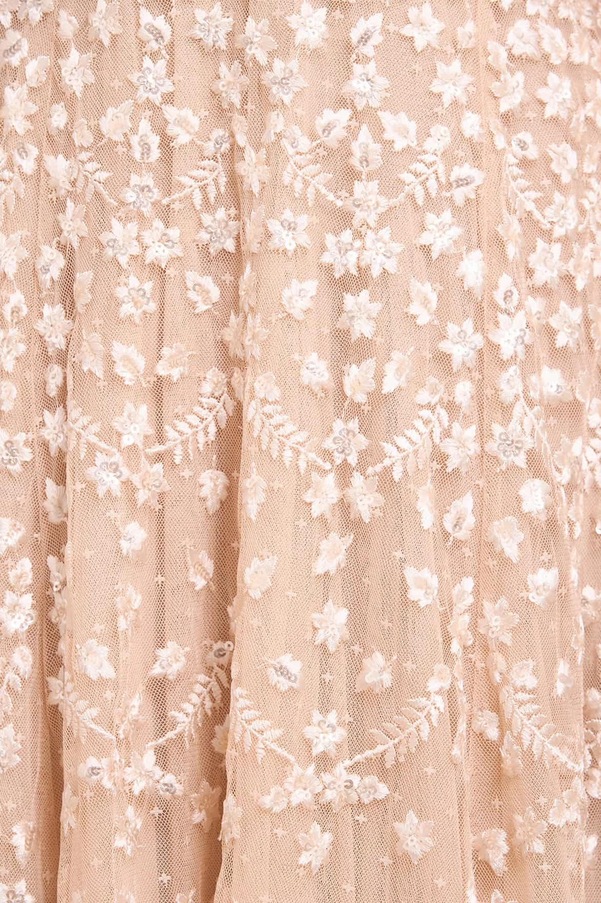 Fluid movement Clover Cape Sleeve Ankle Gown