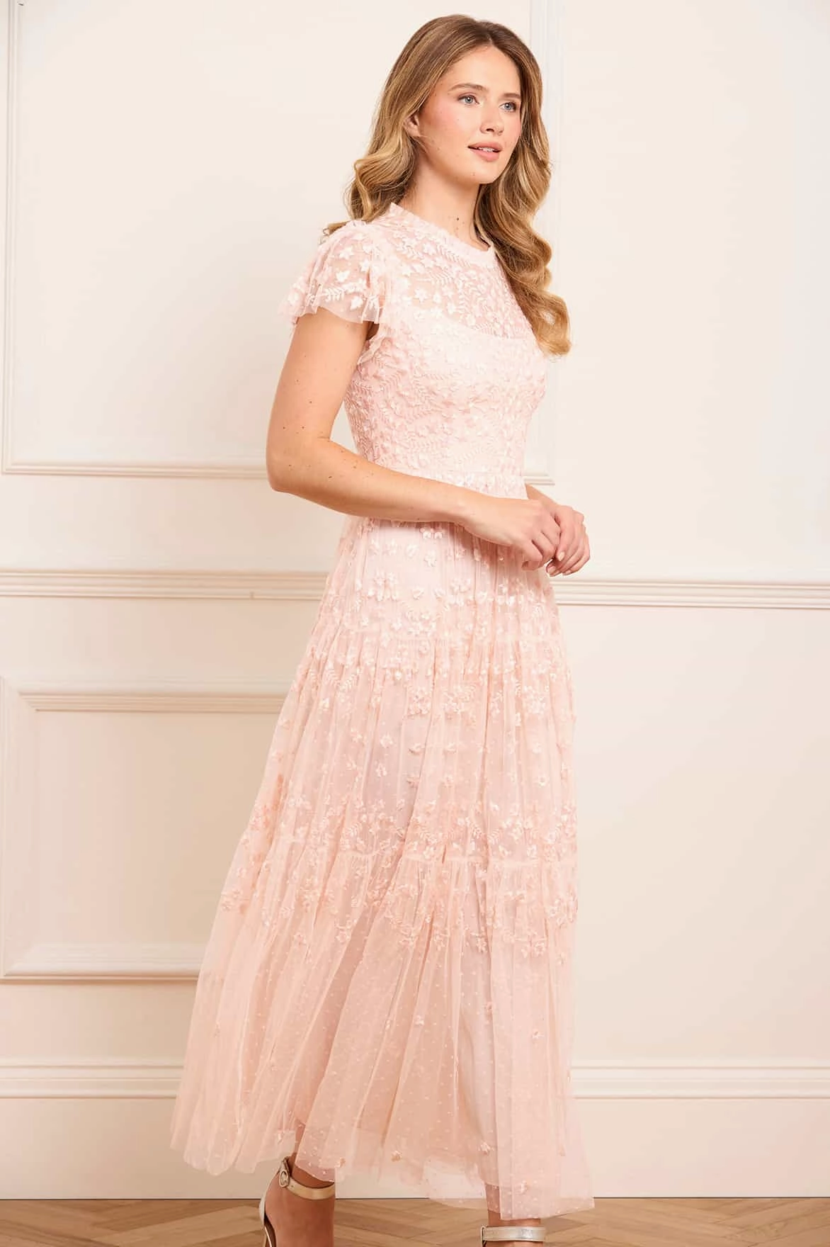 Body Safe Clover Short Sleeve Ankle Gown