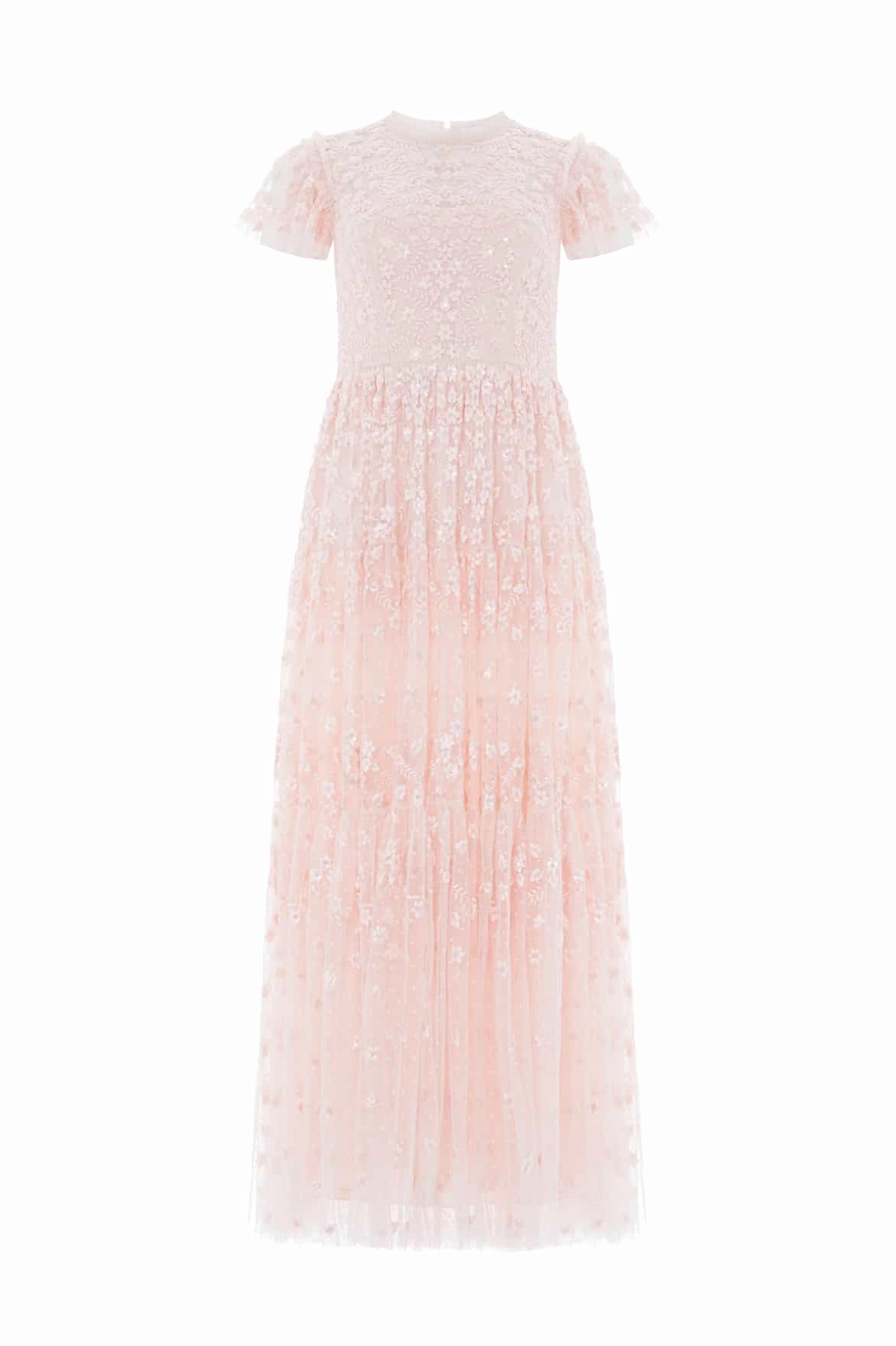 Clover Short Sleeve Ankle Gown Loose Fit