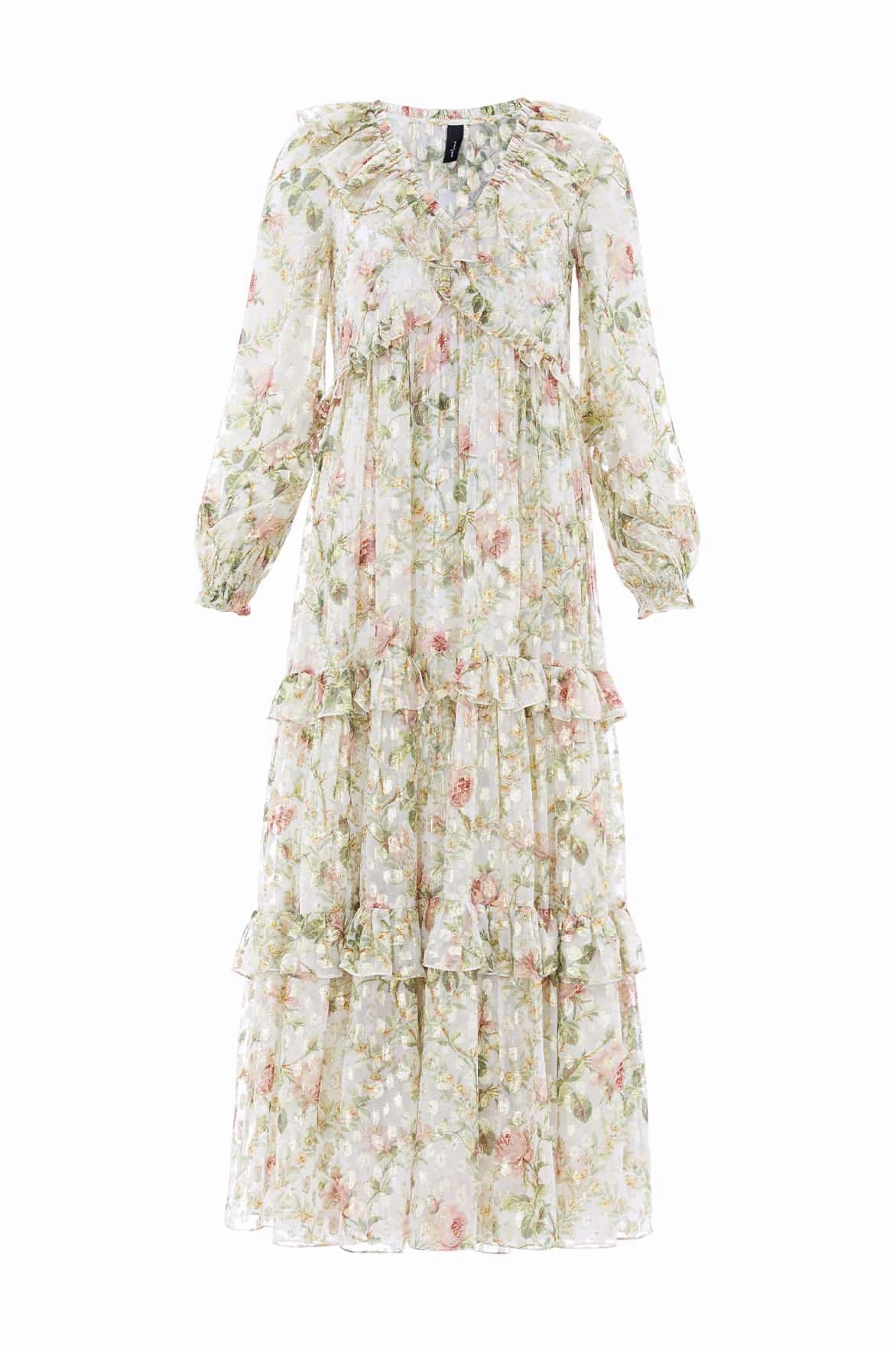 Colette's Rose Cherie Lurex Ankle Gown budget-friendly