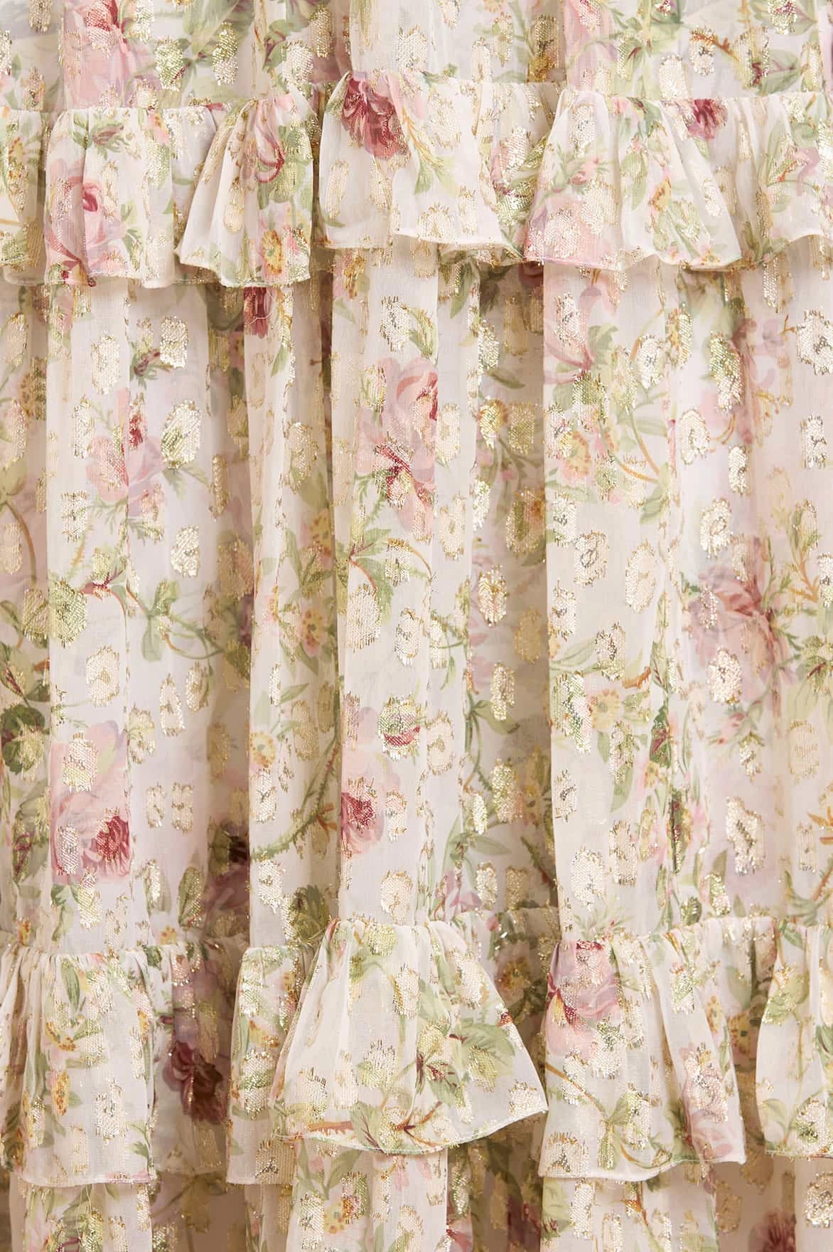 Smart Silhouette Comfortable fit for outings Colette's Rose Cherie Lurex Ankle Gown