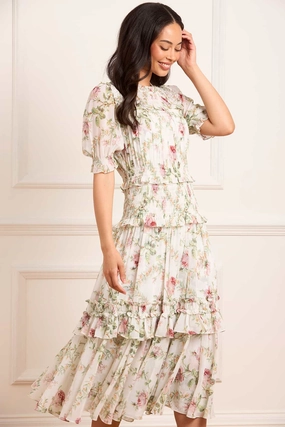 Smooth Finish Smart Comfort Colette's Rose Emilia Georgette Ballerina Dress