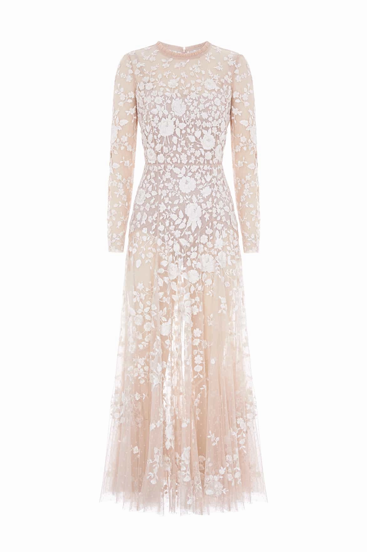 Rosa Sheer Ankle Gown Timeless Style Wear