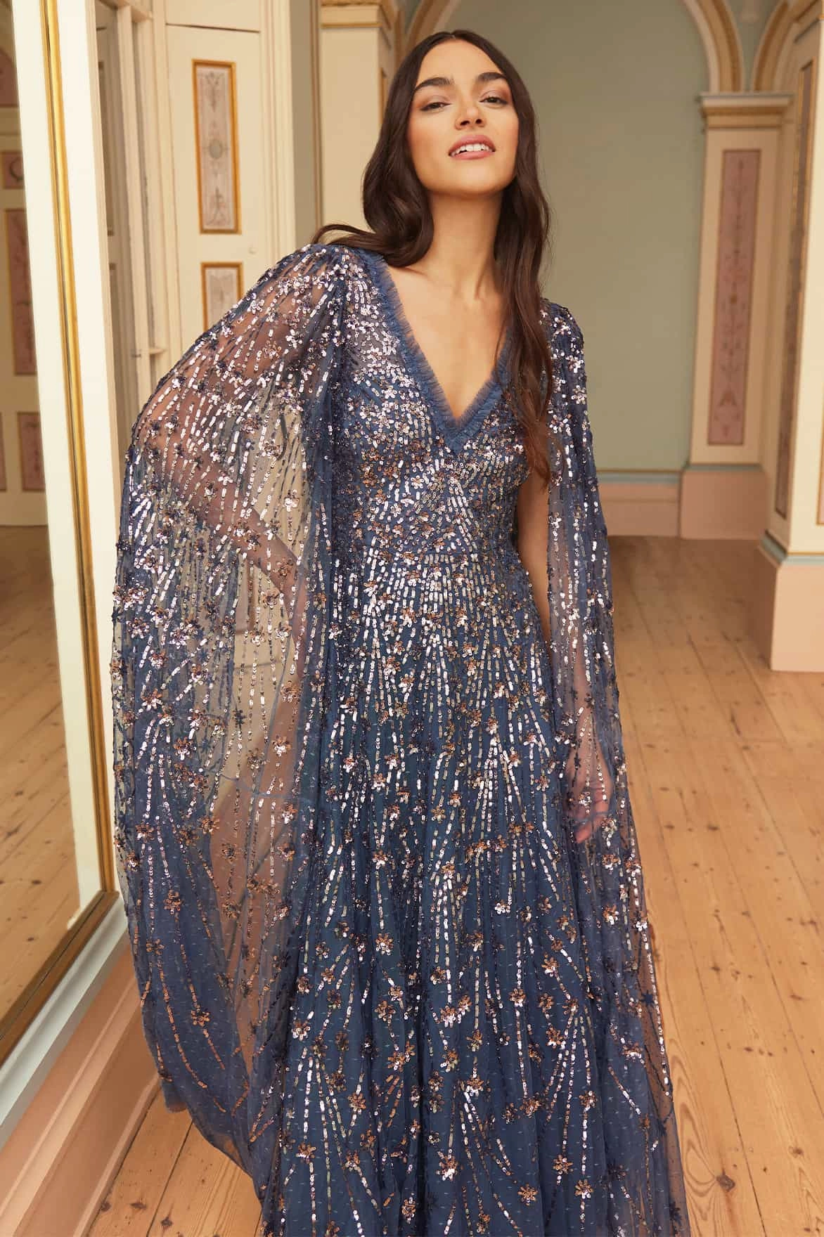 Work Appropriate Comet Ankle Gown