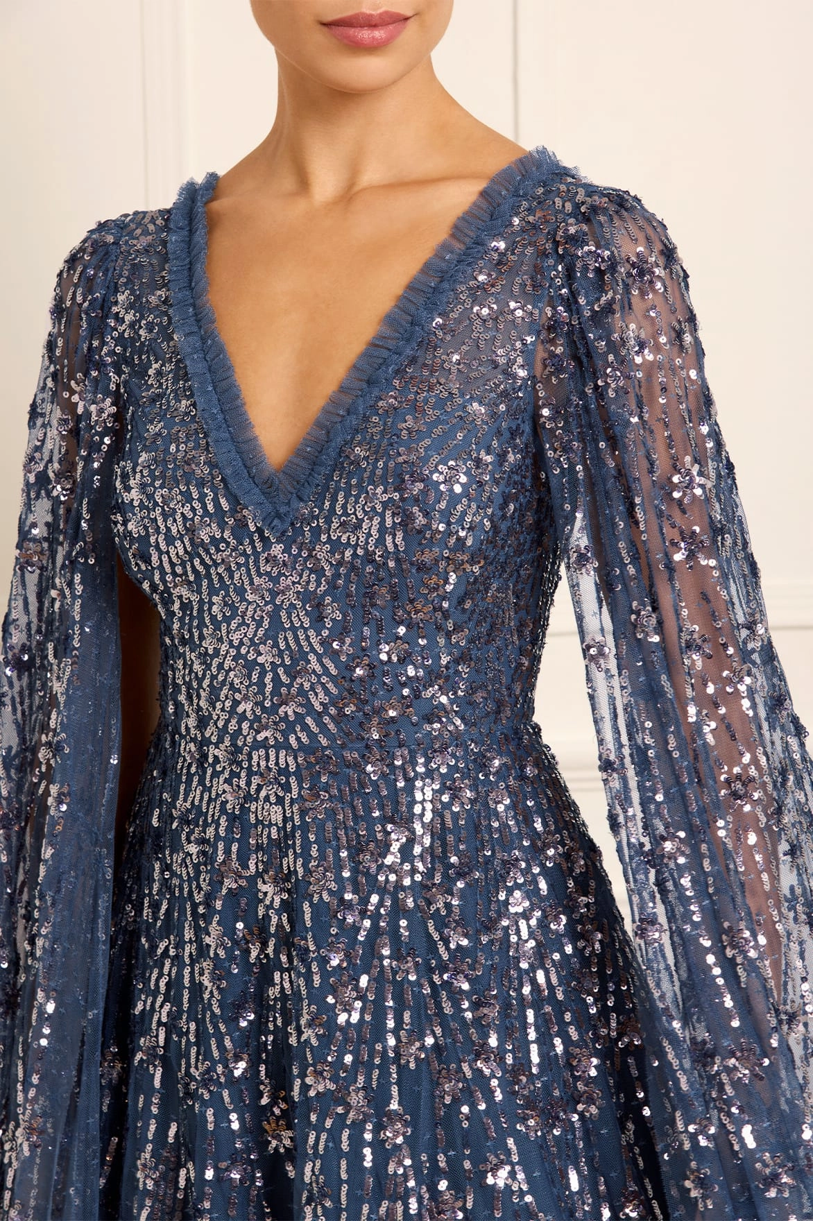 Comet Ankle Gown Glossy-Finish City Ready