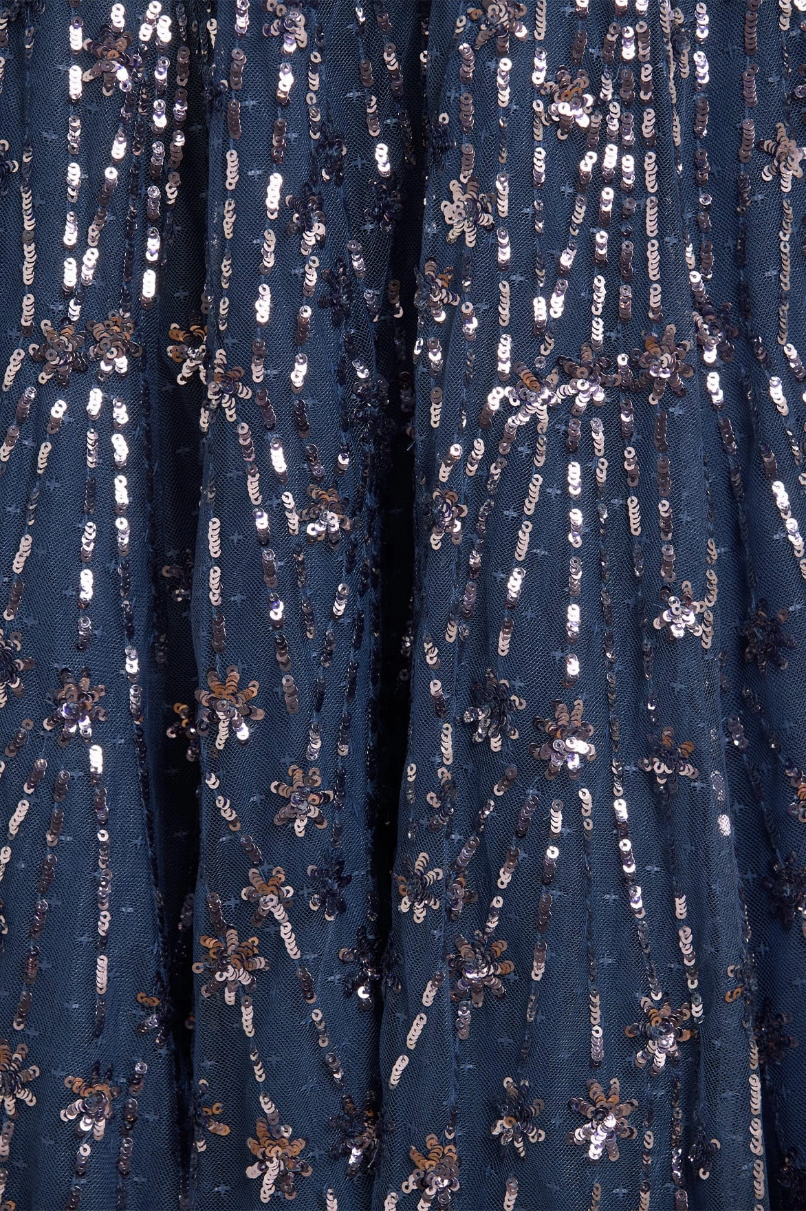 Elegant Piece DoubleLayeredMaterial Comet Ankle Gown