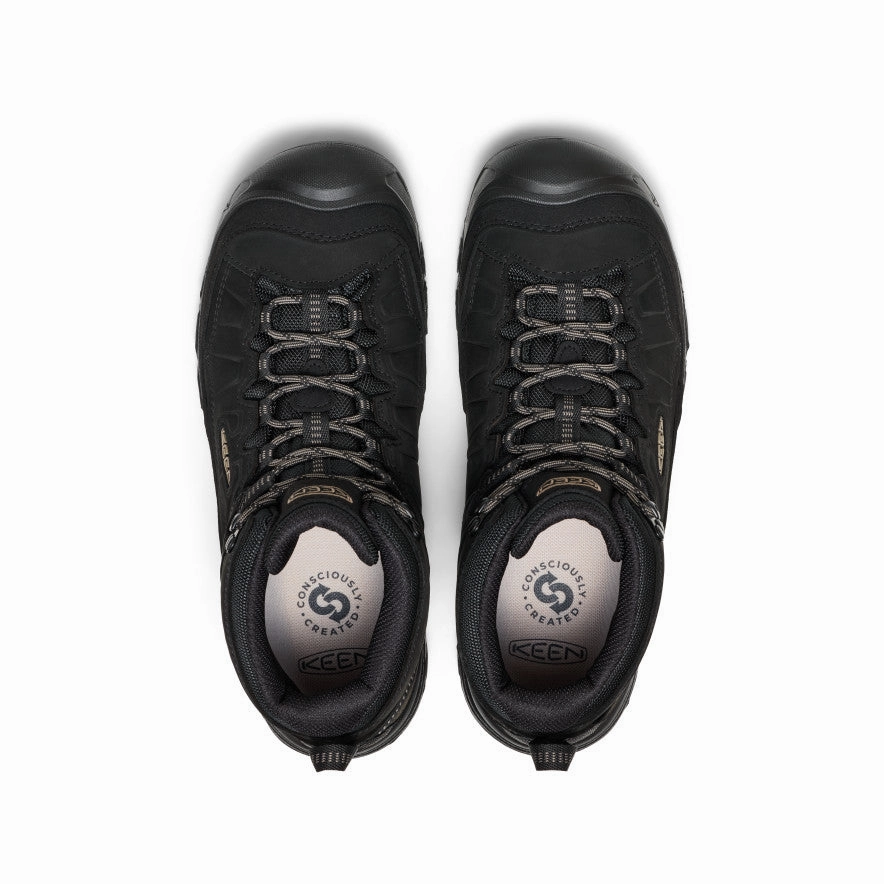 Breathable mesh Men's Targhee IV Waterproof Hiking Boot  |  Triple Black