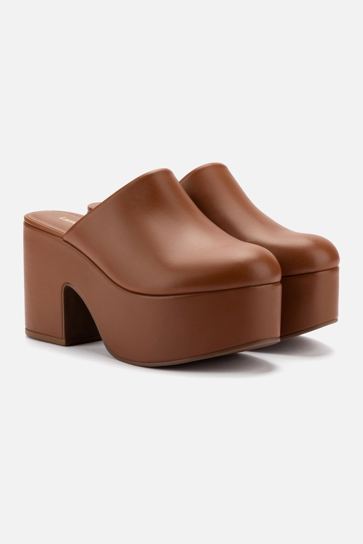 Miso Platform Clog In Caramel Leather Rain Step Any Path
