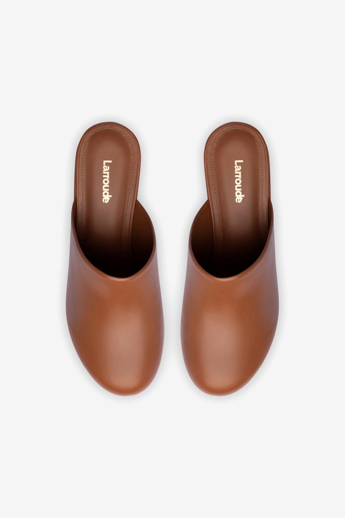 Miso Platform Clog In Caramel Leather Performance Cold Safe