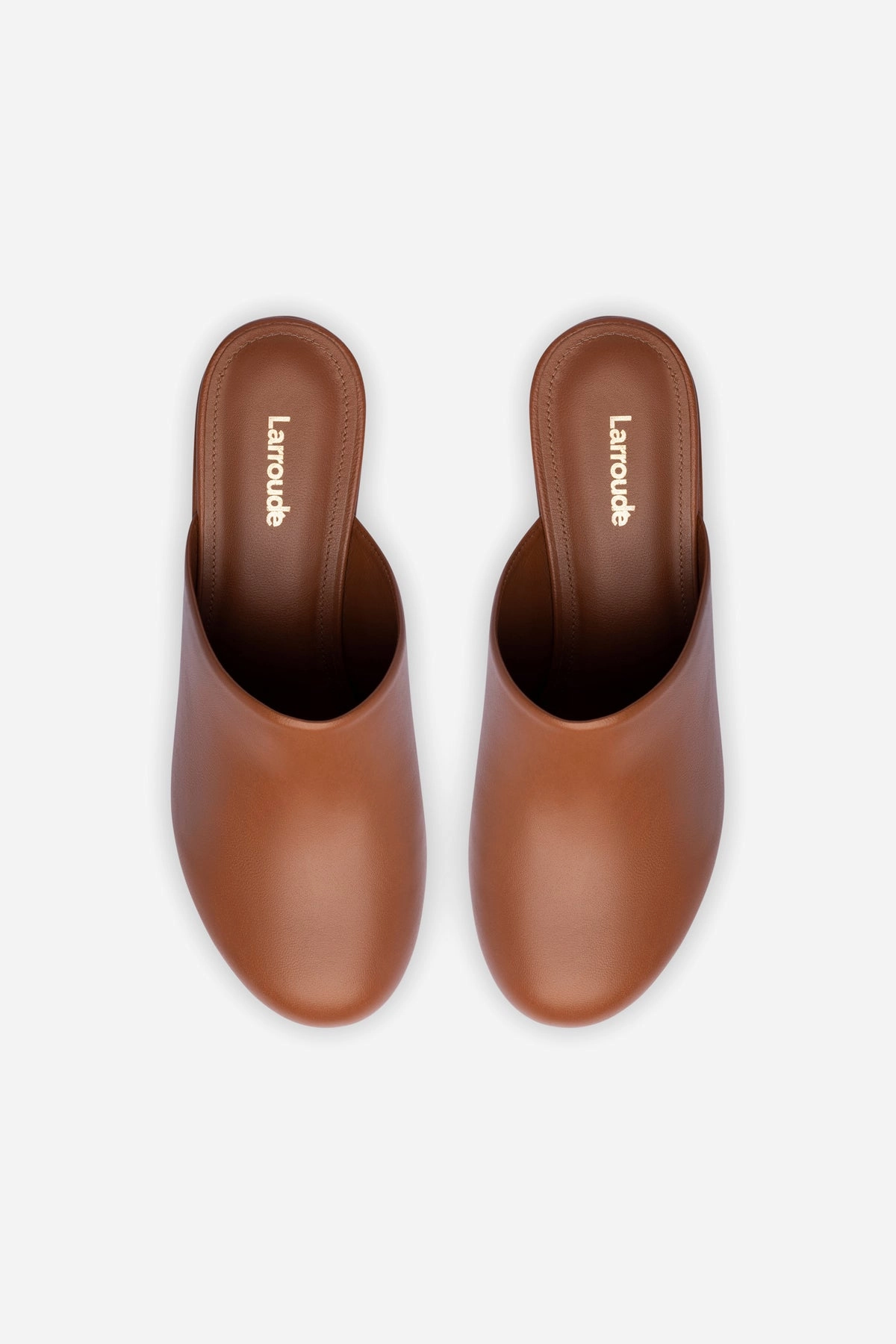 Miso Platform Clog In Caramel Leather Secure Fit Lacing System