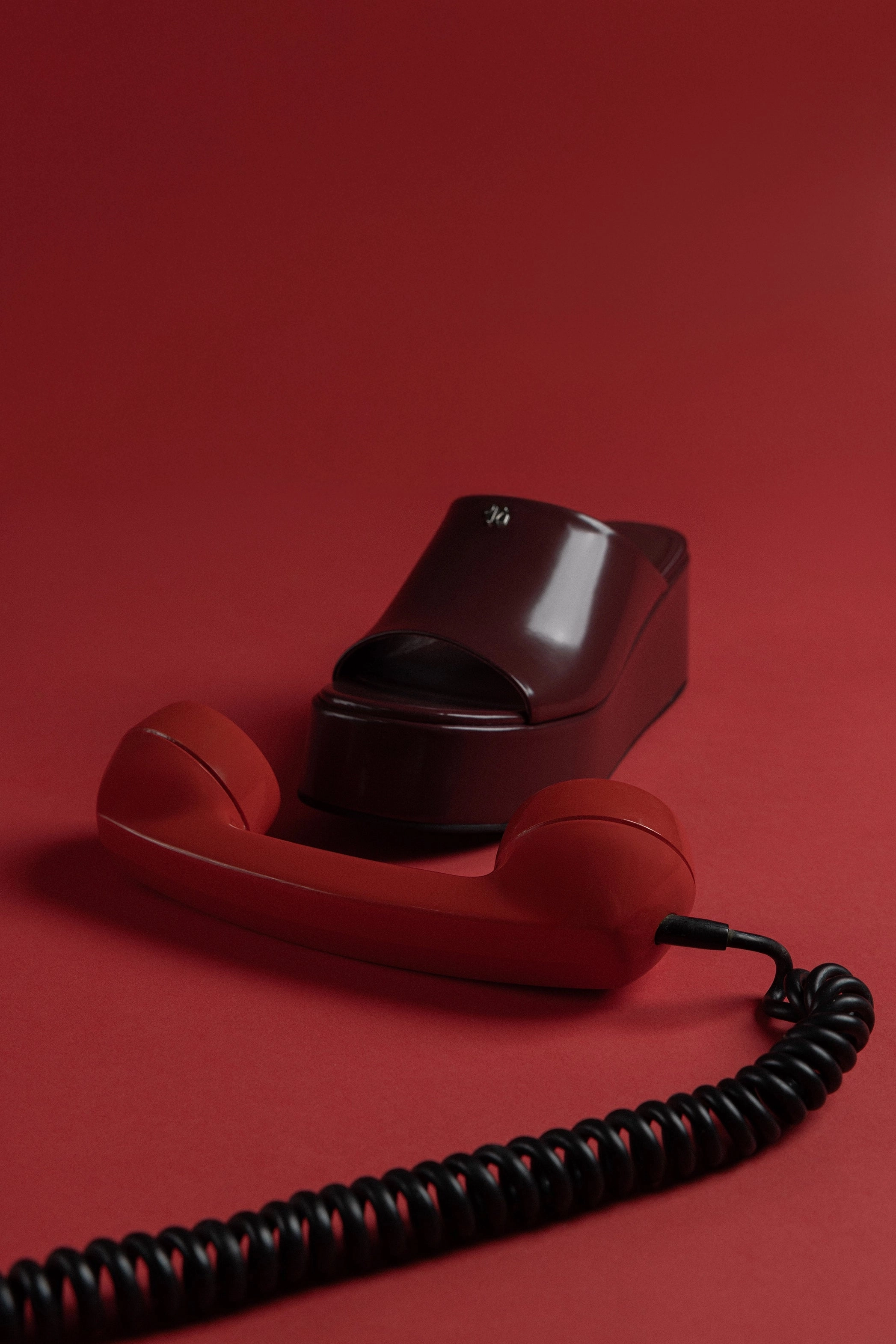 Charli Box Mule In Burgundy Leather Silk Feel Old School