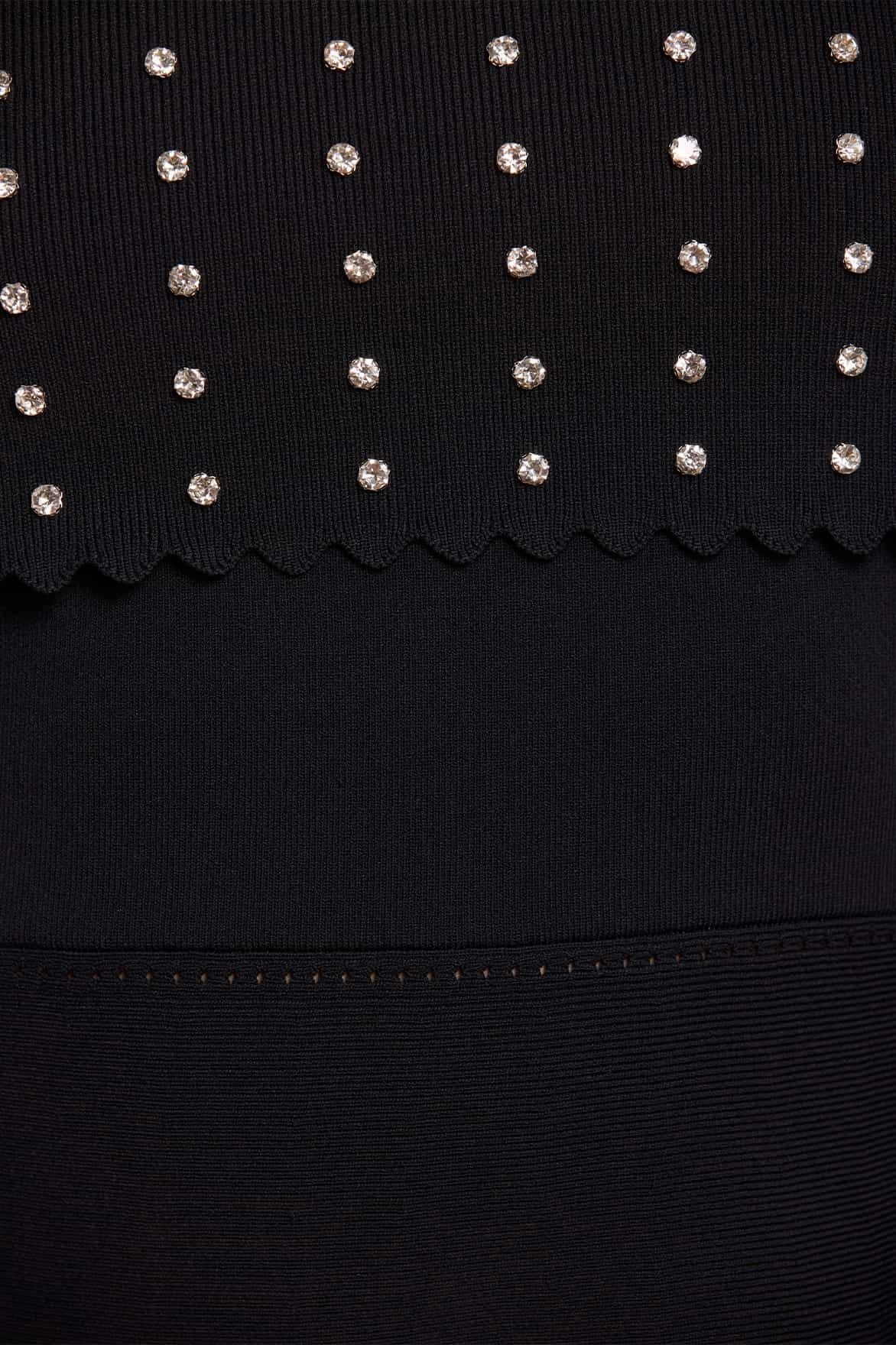 Embellished Bardot Knit Gown Chic Balance