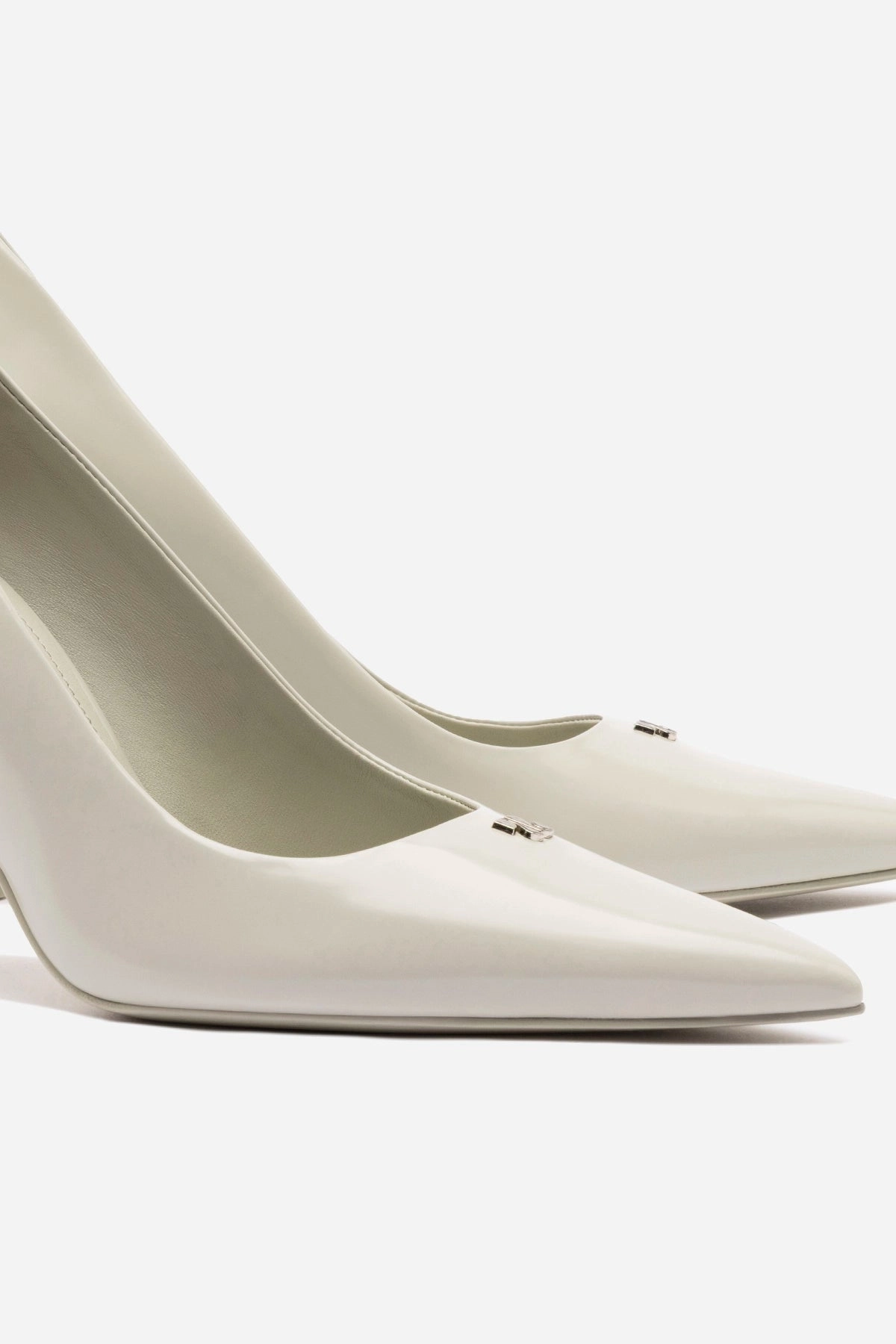 Angel Mood Climb Strong Stone Pump In Gray Box Leather